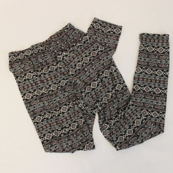 Soft Paisley Pattern Leggings S/M - Picture 1 of 4